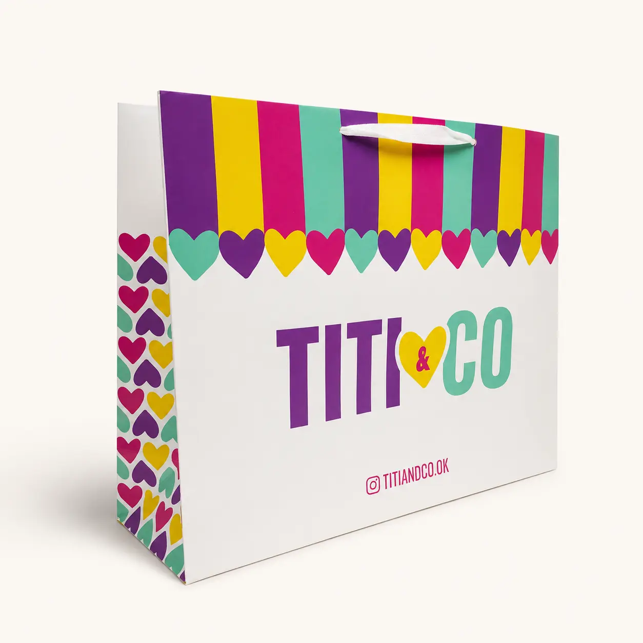 Bolsa de cartón personalizada Titi & Co